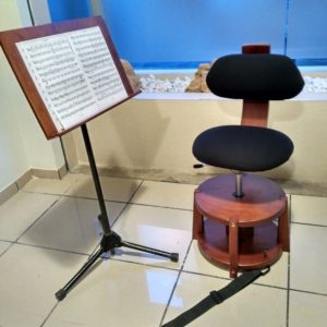 Silla Musical Ergonómica color Nogal
