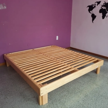 cama maciza sin tornillos