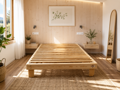 Cama somier en madera